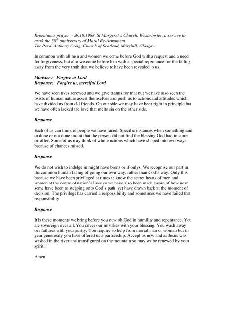 Cover of Repentance prayer