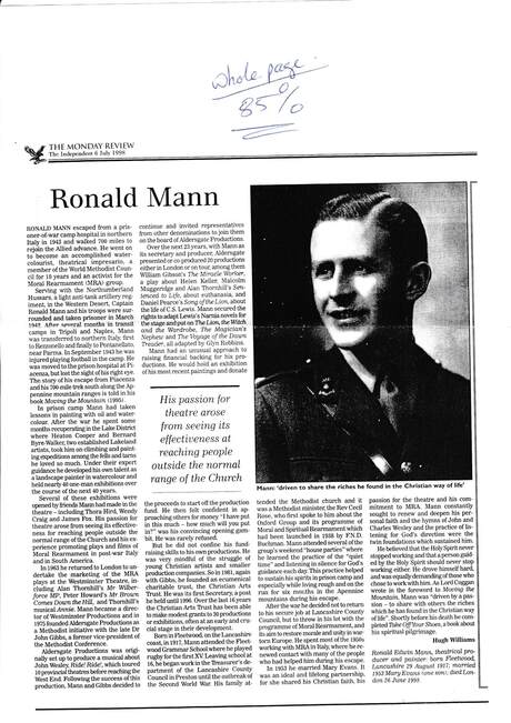 Cover of Ronald Mann (1917-1998)
