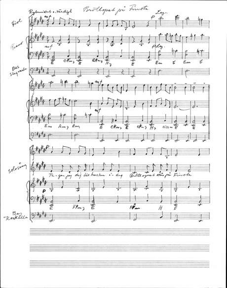 Cover of Birgittaspelet - Partitur Bröllopet på Finsta
