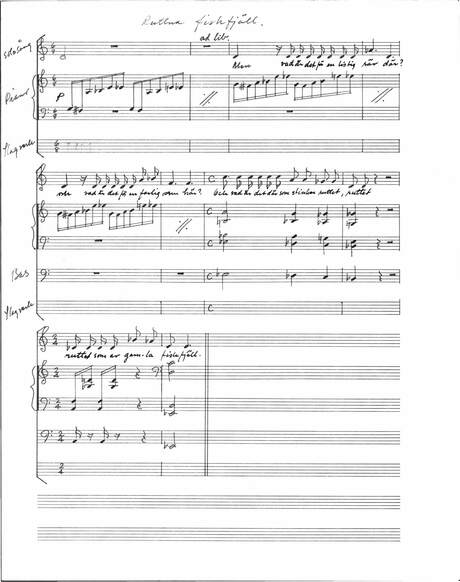 Cover of Birgittaspelet - Partitur Fiskfjäll