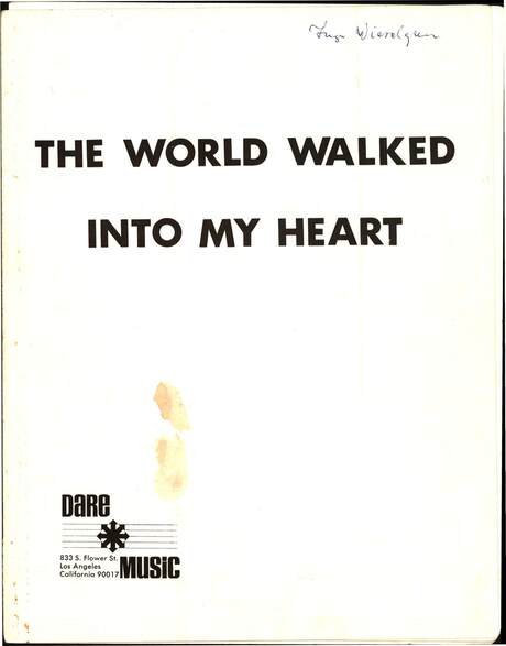 Cover of The world walked into my heart