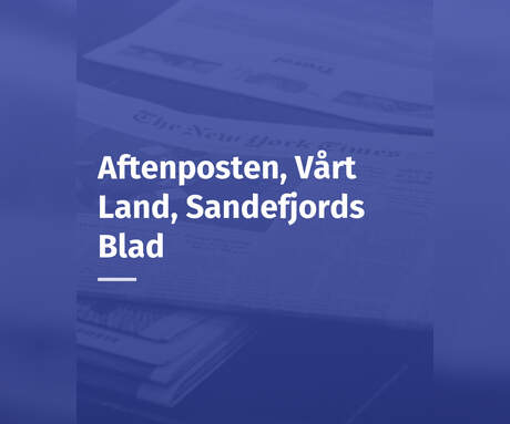 Aftenposten,Vårt Land,Sandefjords Blad